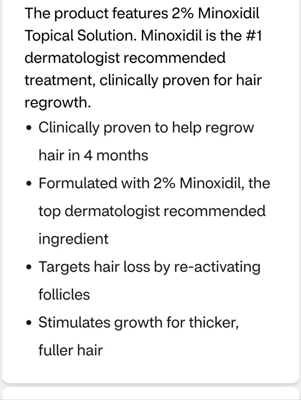 Carol's Daughter Goddess Strength 2% Minoxidil Solution Hair Regrowth Treatment